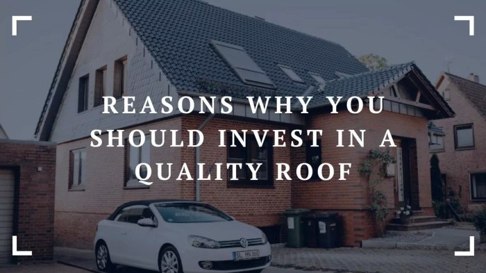 Reasons Why You Should Invest in a Quality Roof Reasons Why You Should Invest in a Quality Roof
